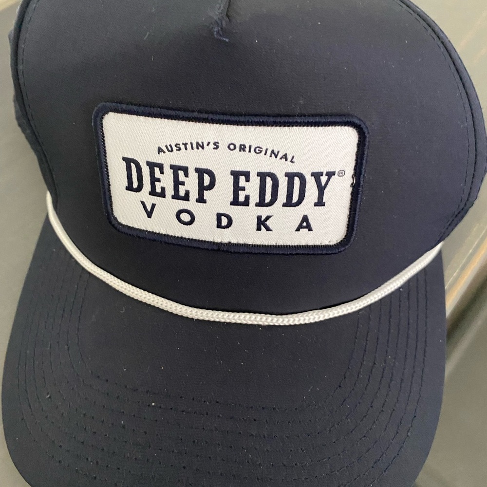 Deep Eddy Vodka Navy Trucker Hat with White Patch